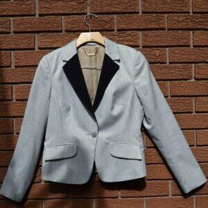 Trina Turk Silver Sparkly Blazer Sz 8